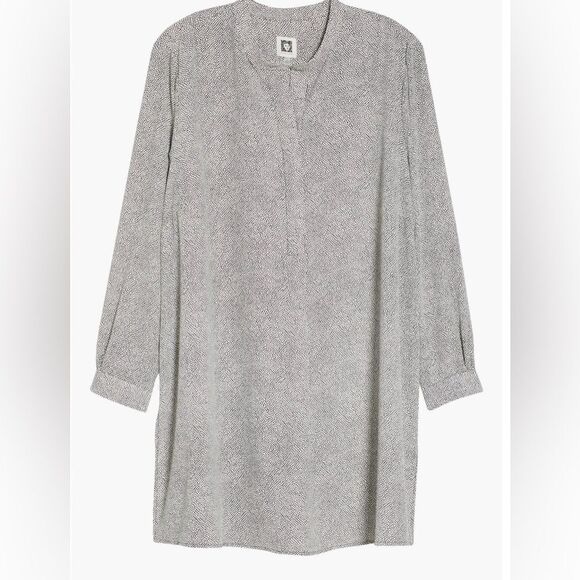 Anne Klein Popover Tunic Blouse - Black and White XXL - Picture 7 of 11